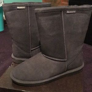 Bear paw Emma short charcoal winter boots